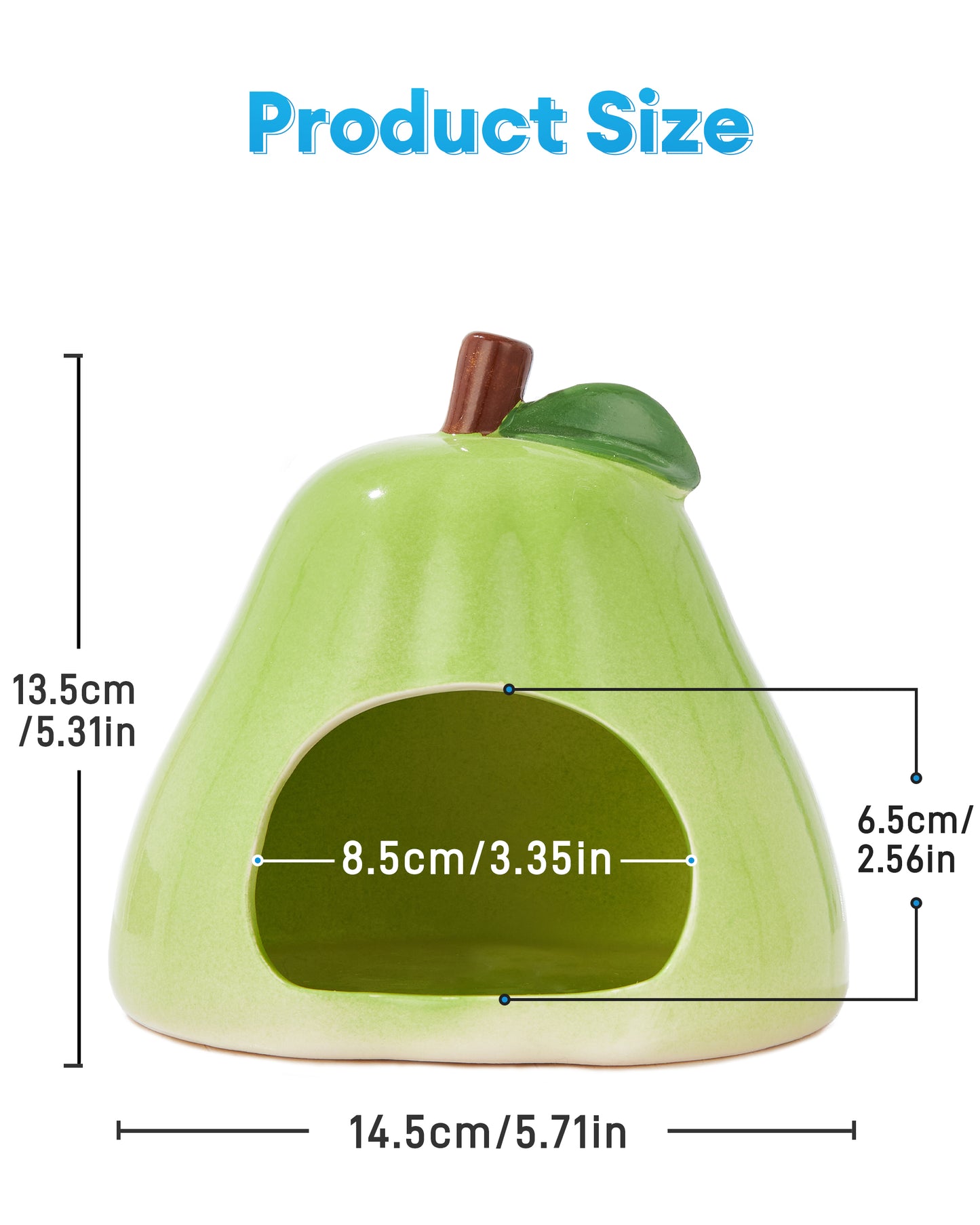 BUCATSTATE Ceramic Hamster Hideout All-Season Used Cute Fruit Design