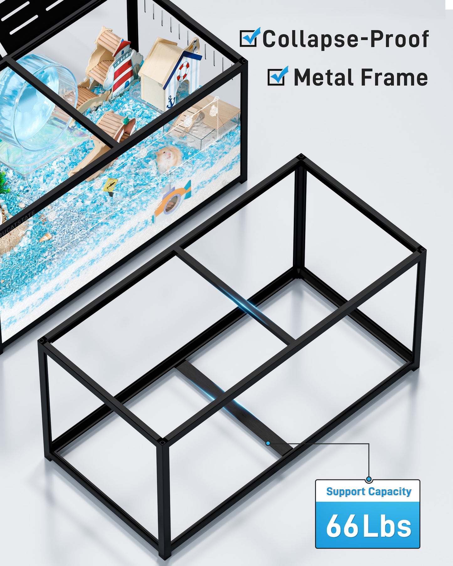 BUCATSTATE Metal Small Animal Cage 3.0 (100cm & 120cm)