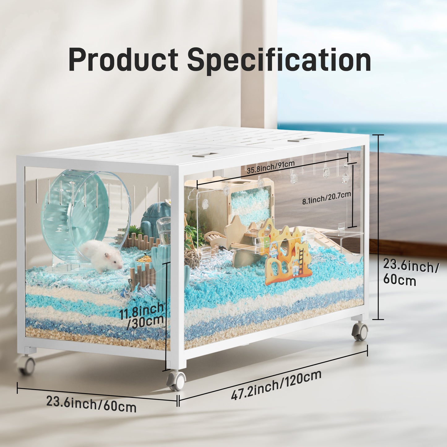 BUCATSTATE Metal Small Animal Cage 3.0 (100cm & 120cm)