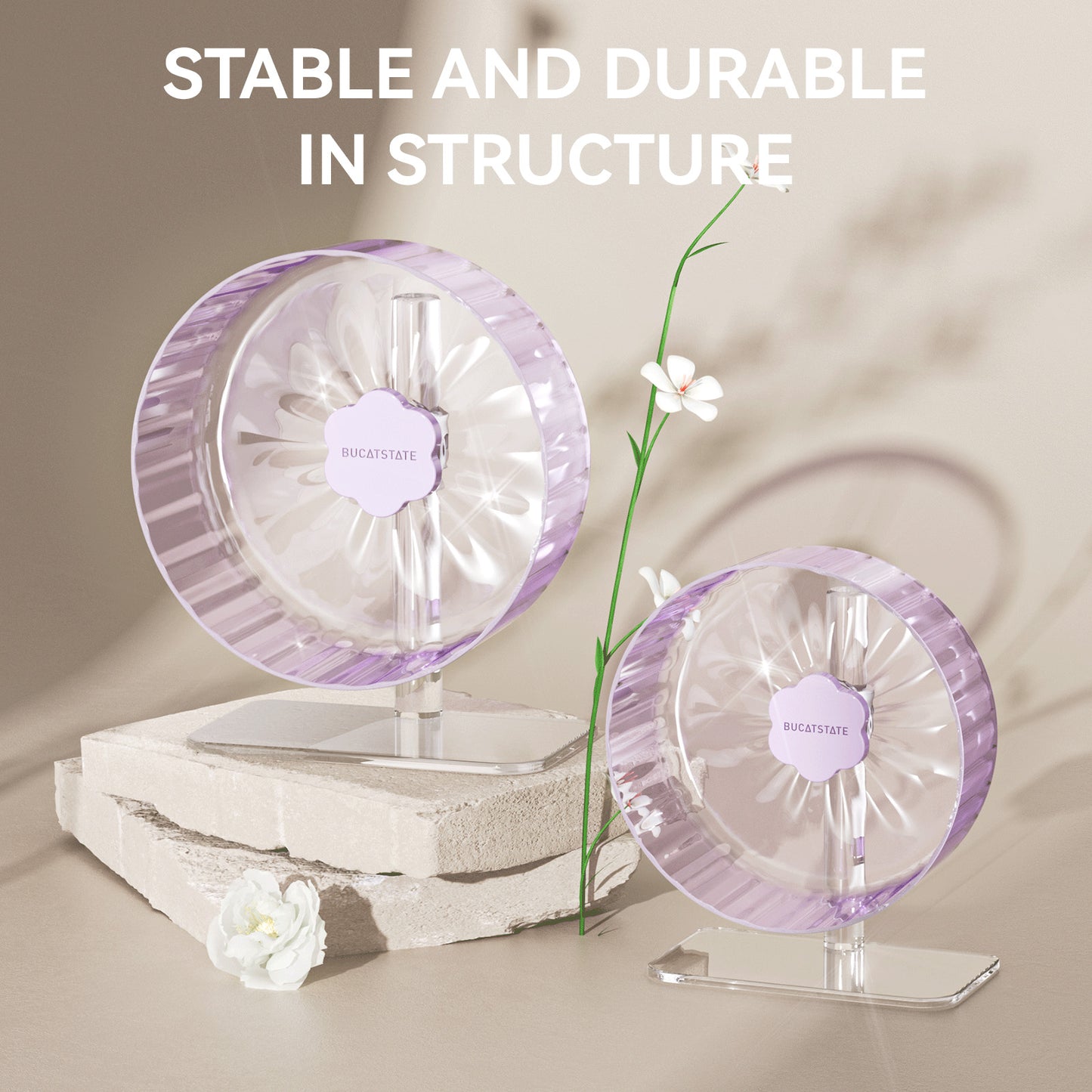 BUCATSTATE Super-Silent Hamster Wheel (Starlight-2.0)