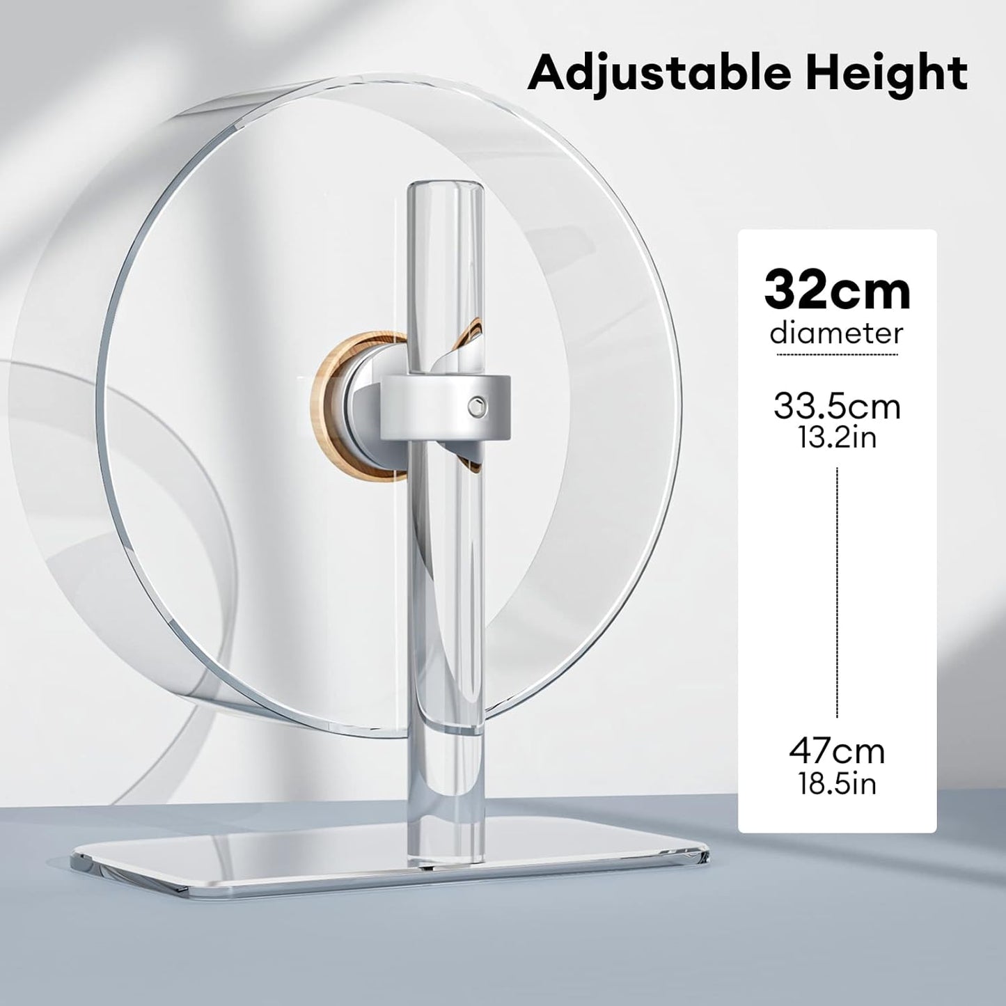 BUCATSTATE Super Silent Acrylic Hamster Wheel - 12.5 Inch
