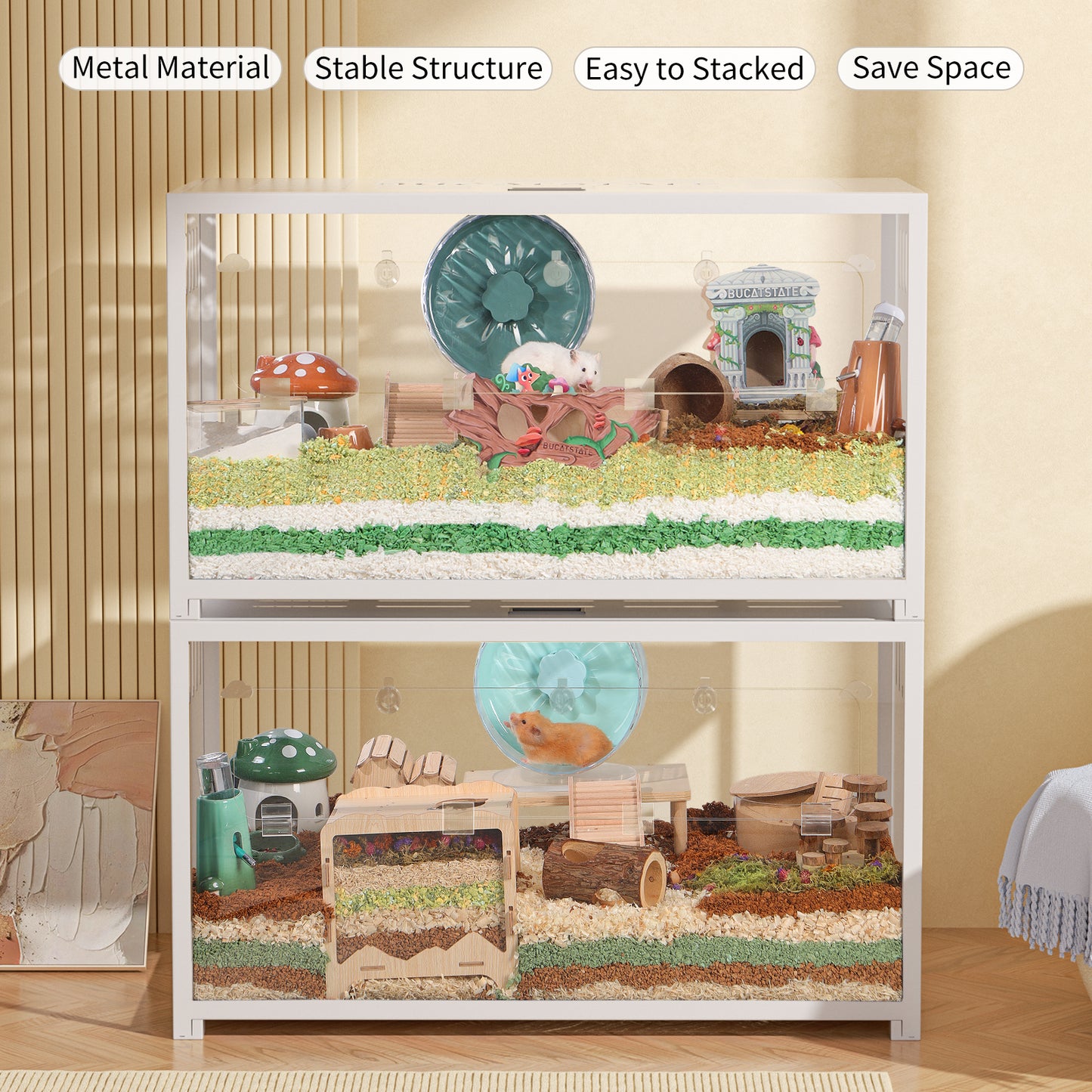 BUCATSTATE Metal Small Animal Cage 2.0