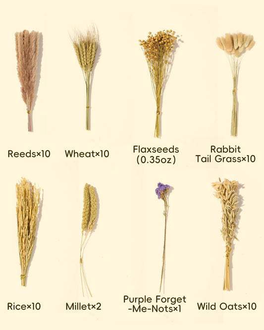 BUCATSTATE  Nature Flower Herb Hamster Bedding Cage Habitat Decor Grain Sprays for Syrian Dwarf Hamsters Gerbils Mice