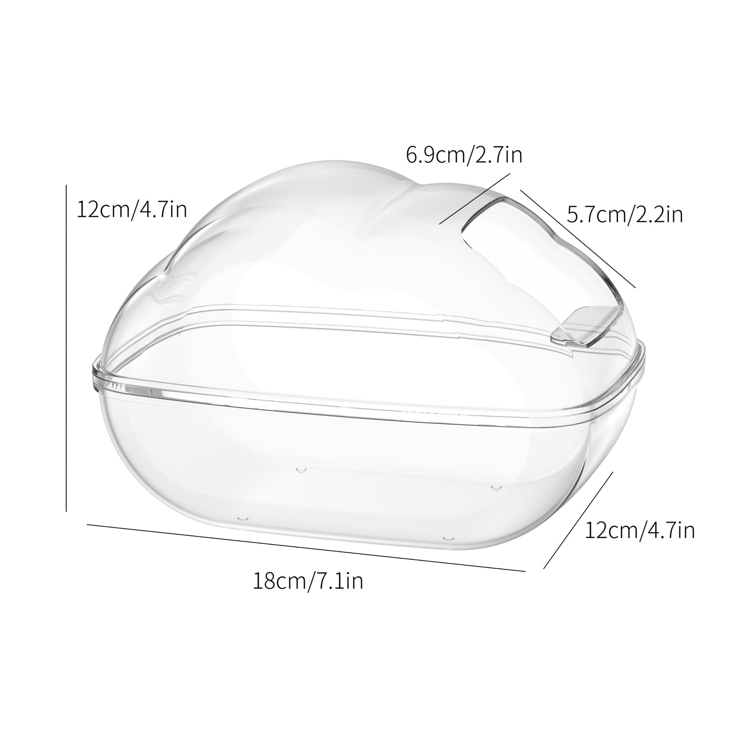 BUCATSTATE Hamster Sand Bath Container with Scoop Set
