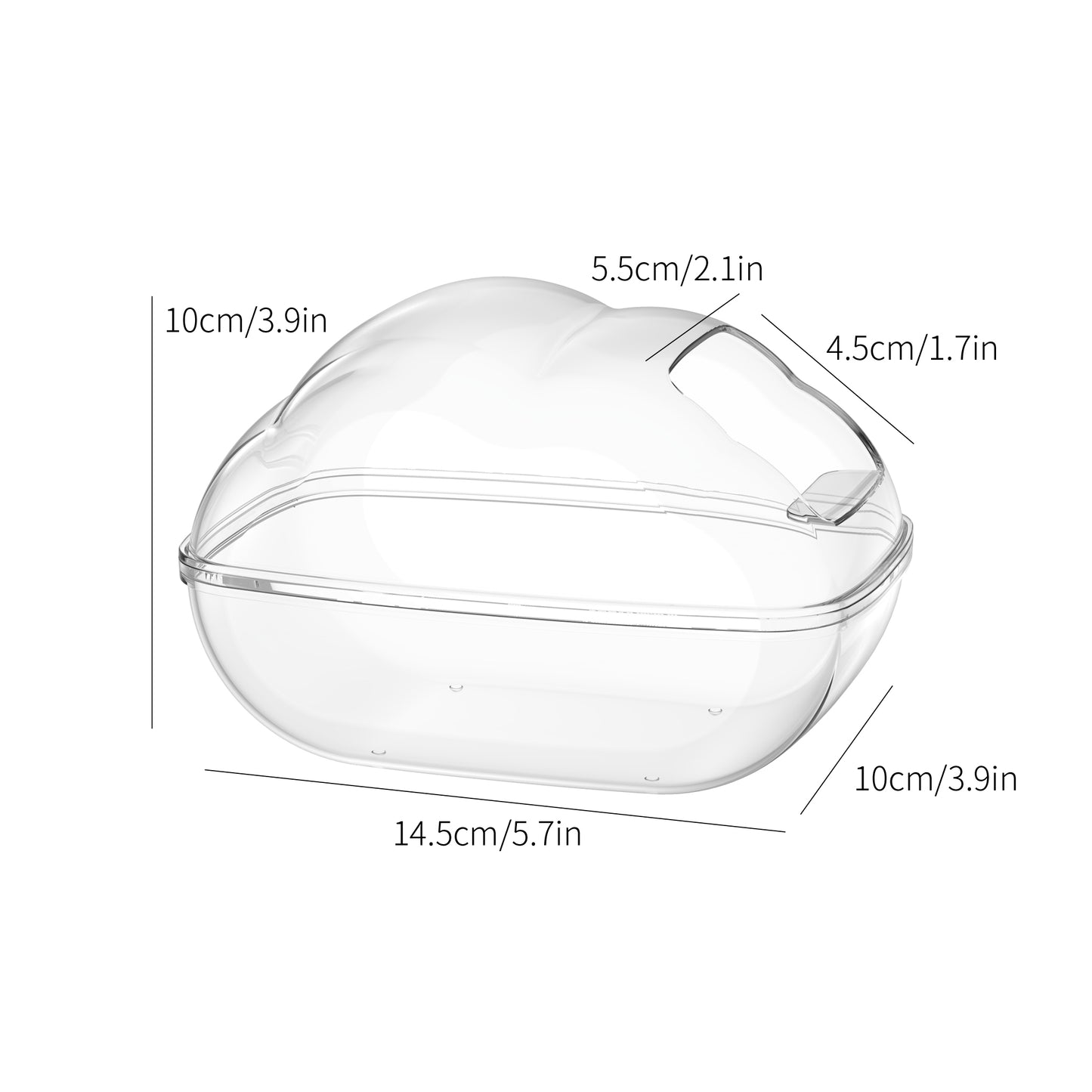 BUCATSTATE Hamster Sand Bath Container with Scoop Set