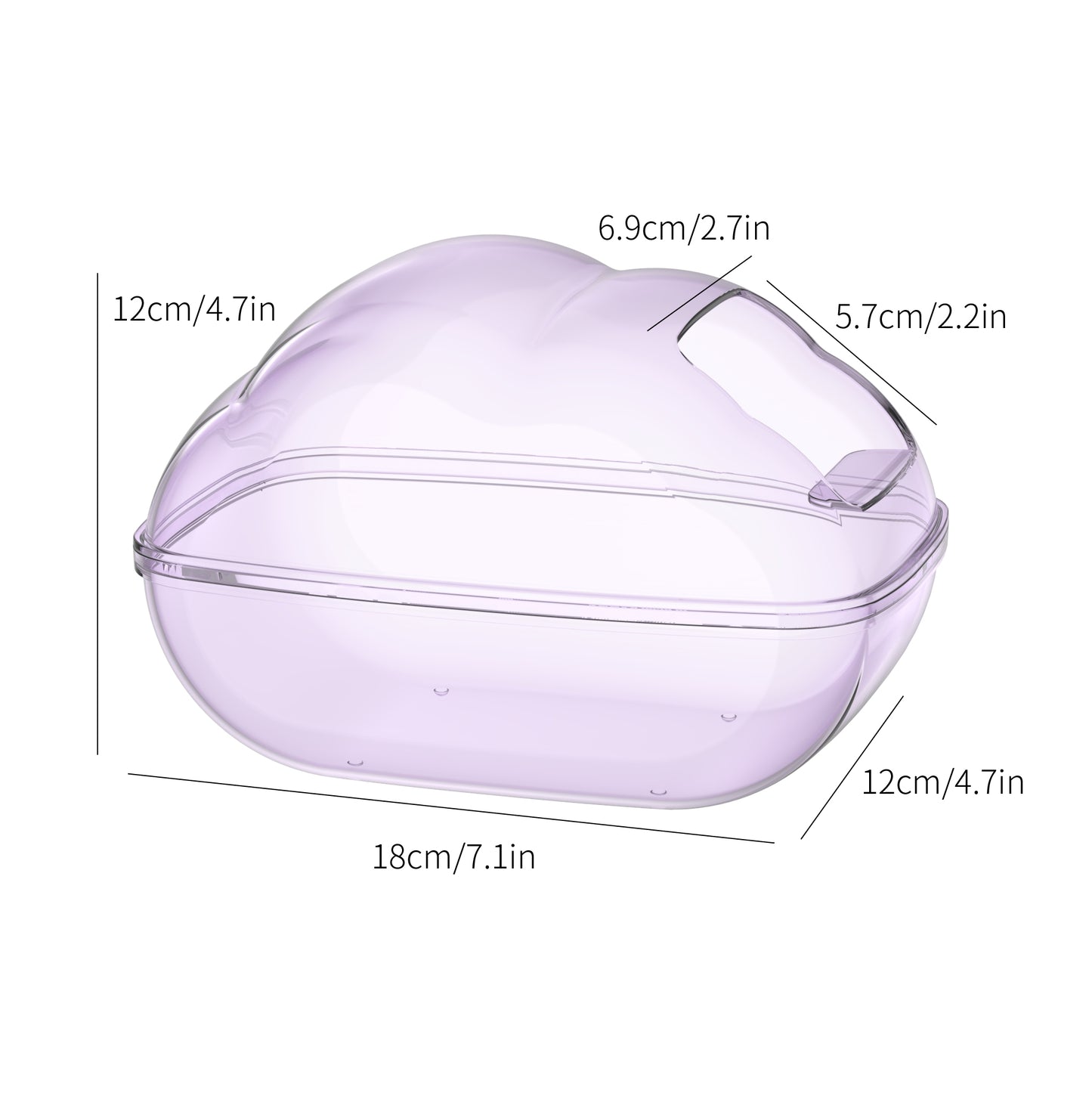 BUCATSTATE Hamster Sand Bath Container with Scoop Set
