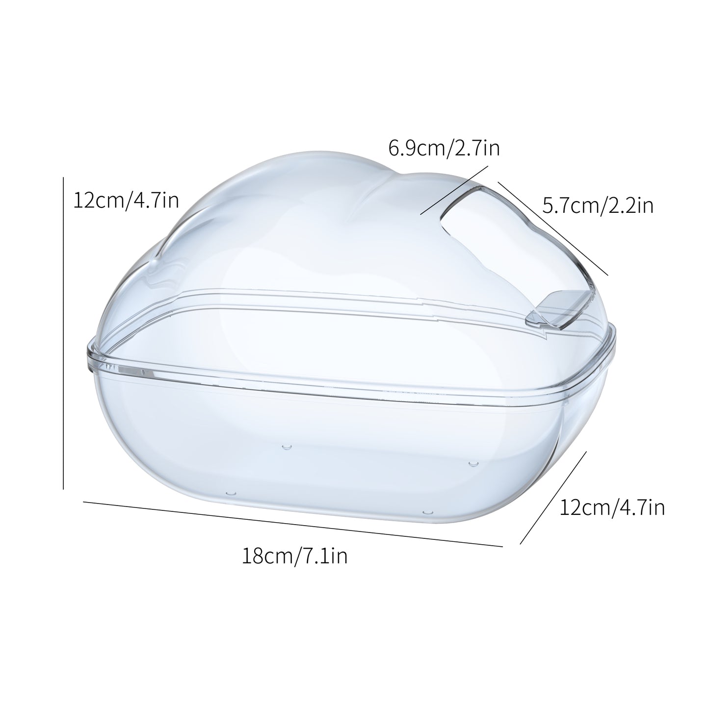 BUCATSTATE Hamster Sand Bath Container with Scoop Set