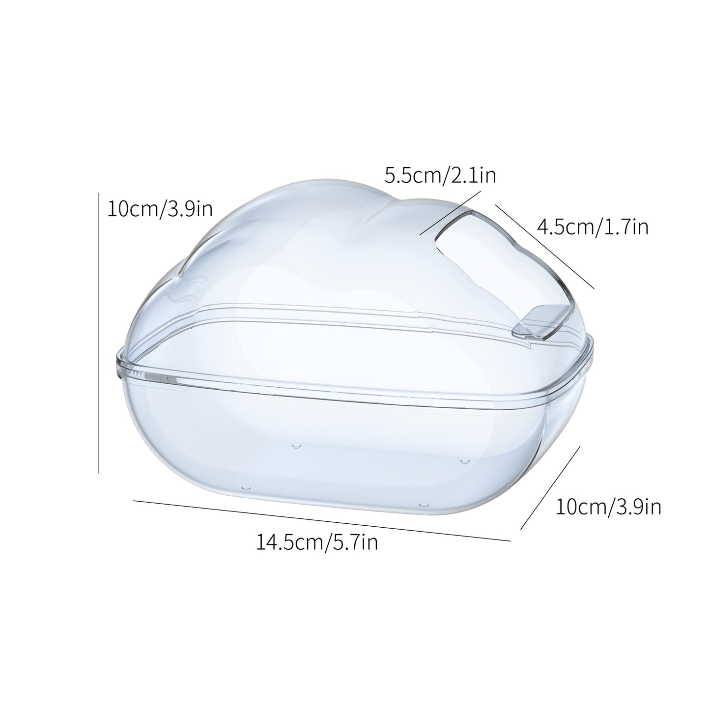 BUCATSTATE Hamster Sand Bath Container with Scoop Set