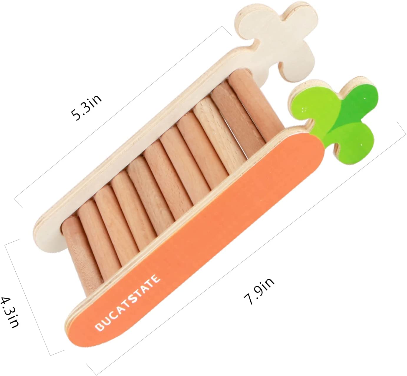 BUCATSTATE Hamster Climbing Ladder Wooden Toy
