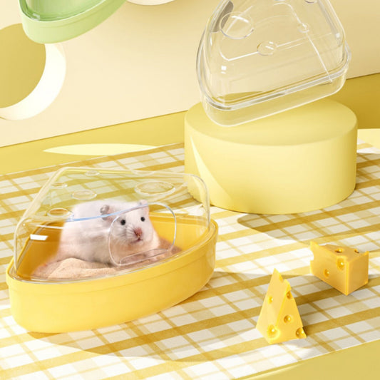 BUCATSTATE Hamster Sand Bath Container Cute Cheese Shaped