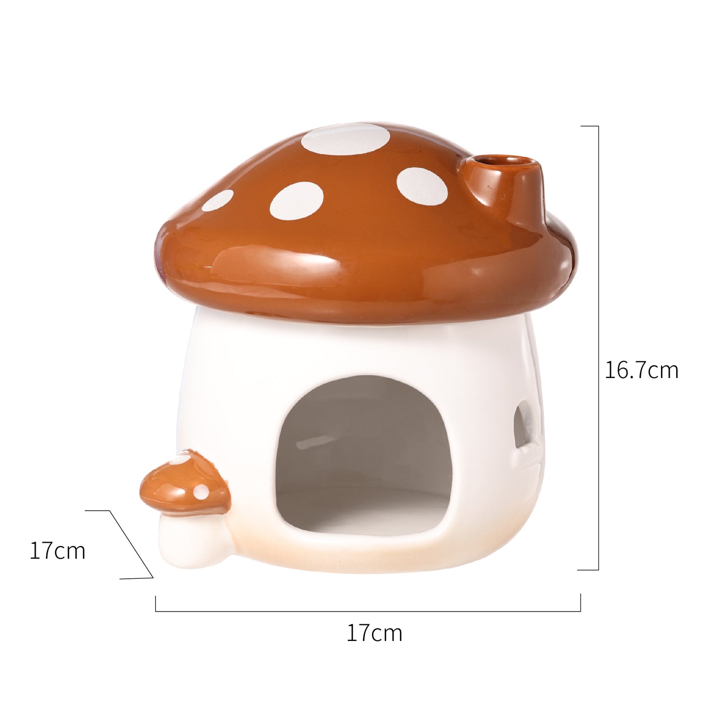 BUCATSTATE Mushroom Series Ceramic Hamster Supplies