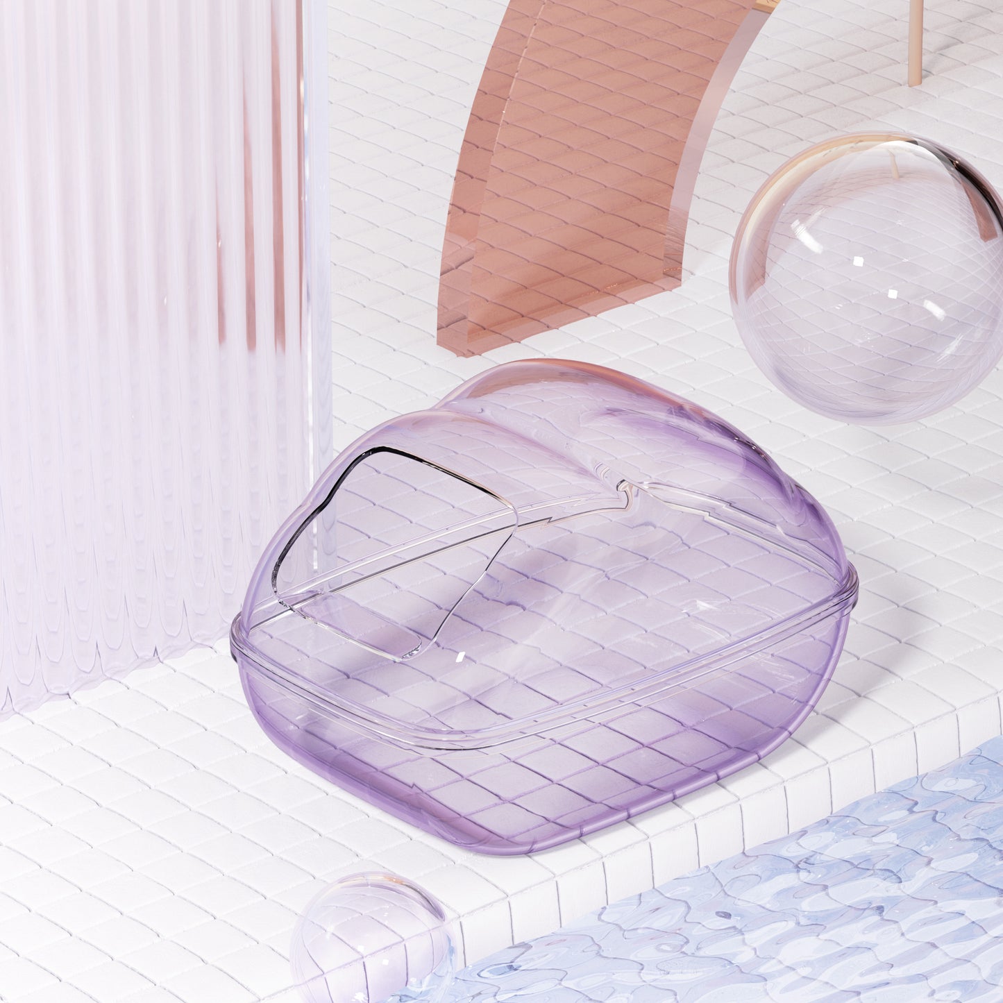 BUCATSTATE Hamster Sand Bath Container with Scoop Set