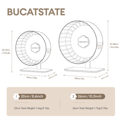 BUCATSTATE Super-Silent Hamster Wheel (Starlight-2.0)