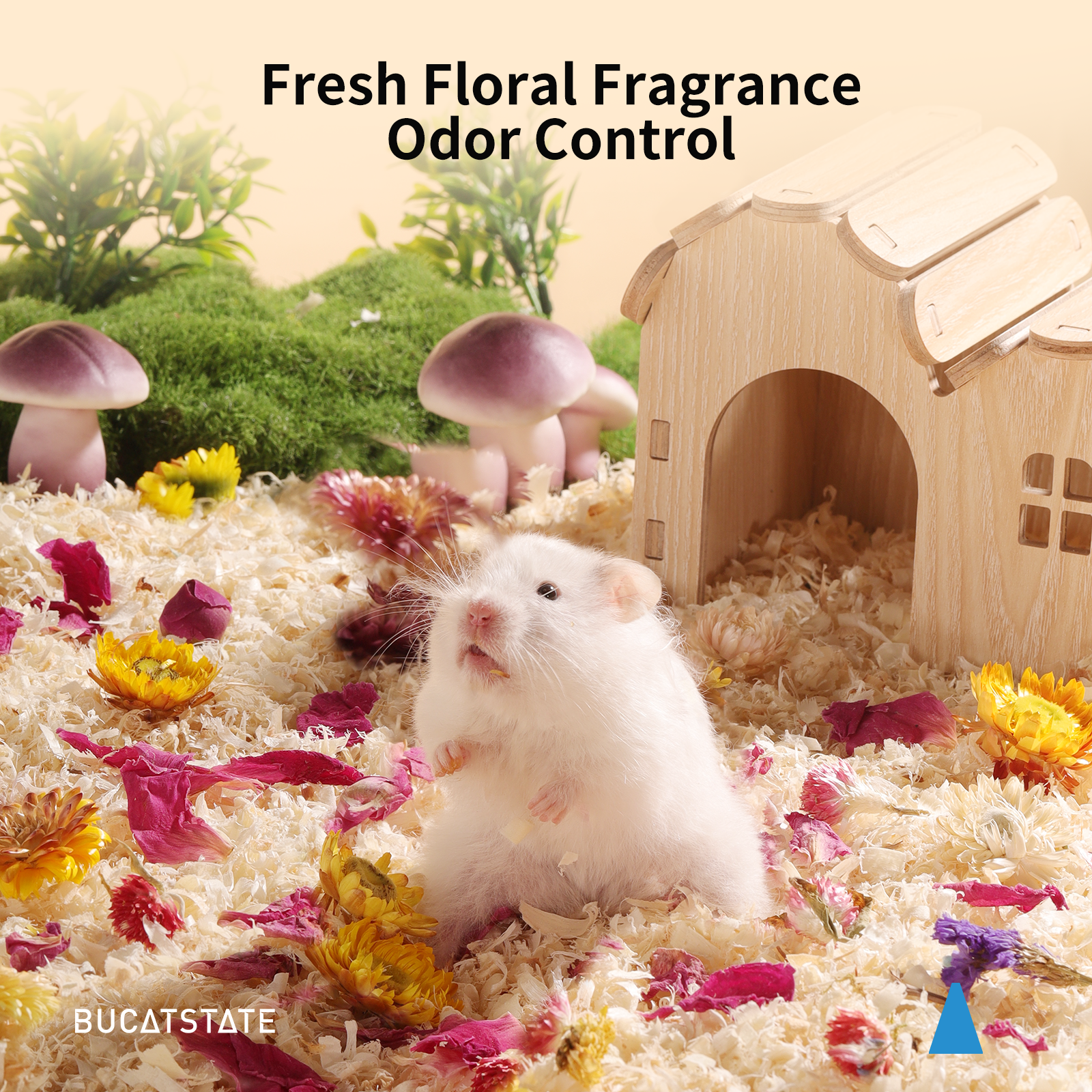 Hamster bedding hot sale odor control