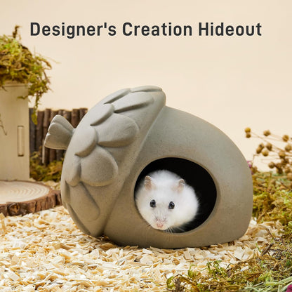 BUCATSTATE Hamster Acorn Ceramic Hideout