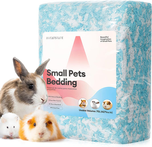 BUCATSTATE Natural Paper Small Pet Bedding (20L/50L/70L)