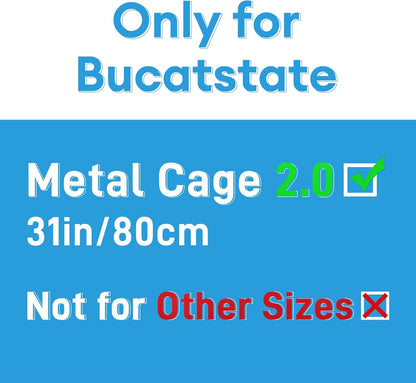 BUCATSTATE Cage 2.0 Universal Connection Accessories, Only for 31 in/80cm BUCATSTATE Metal Cages (White)