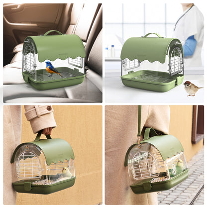BUCATSTATE Travel Bird Cage Carrie with Shade Cover & Standing Perch