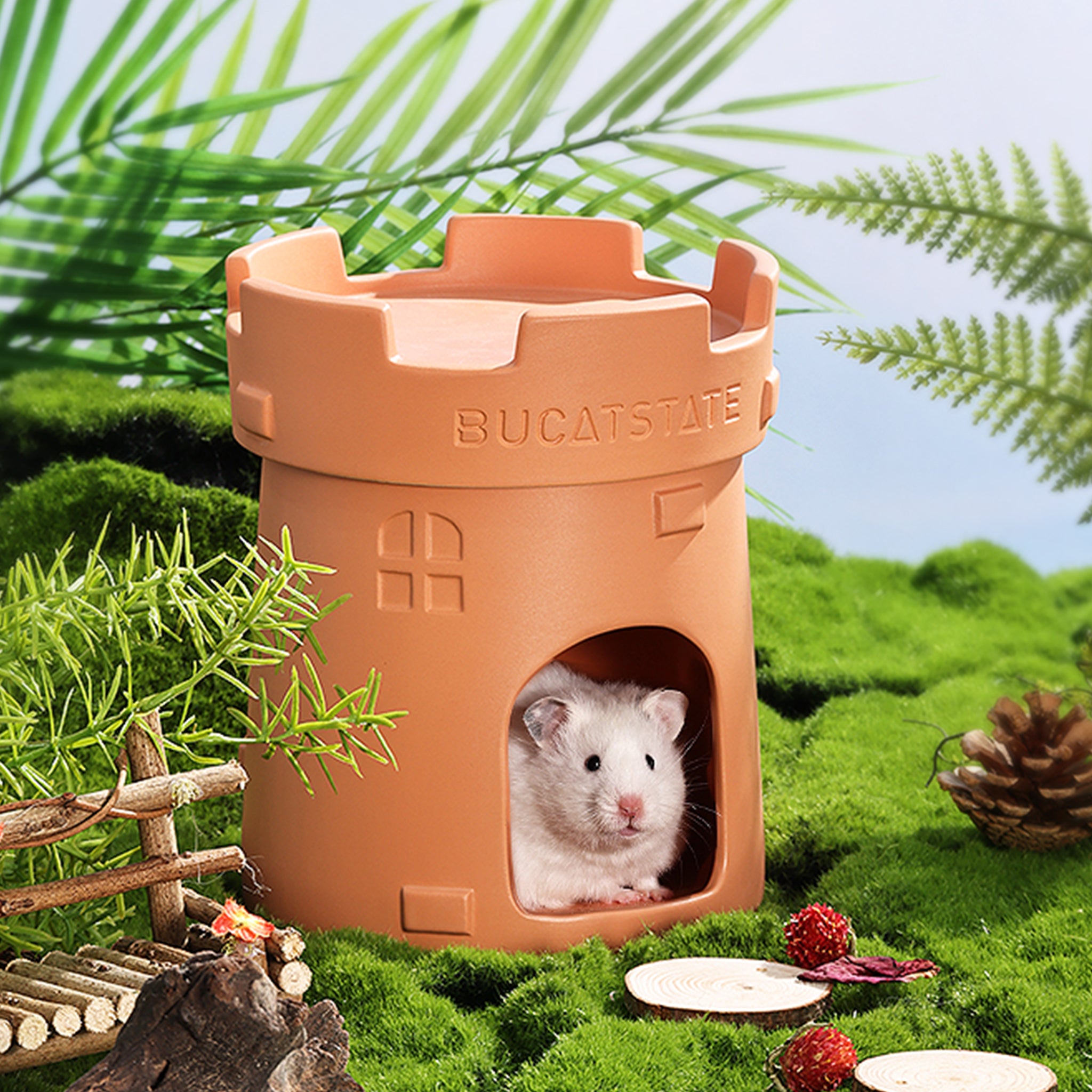 Ceramic store hamster house