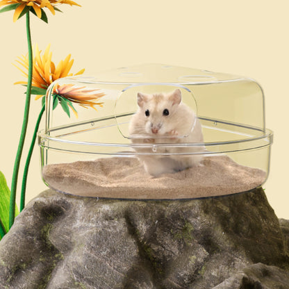 BUCATSTATE Hamster Sand Bath Container Cute Cheese Shaped